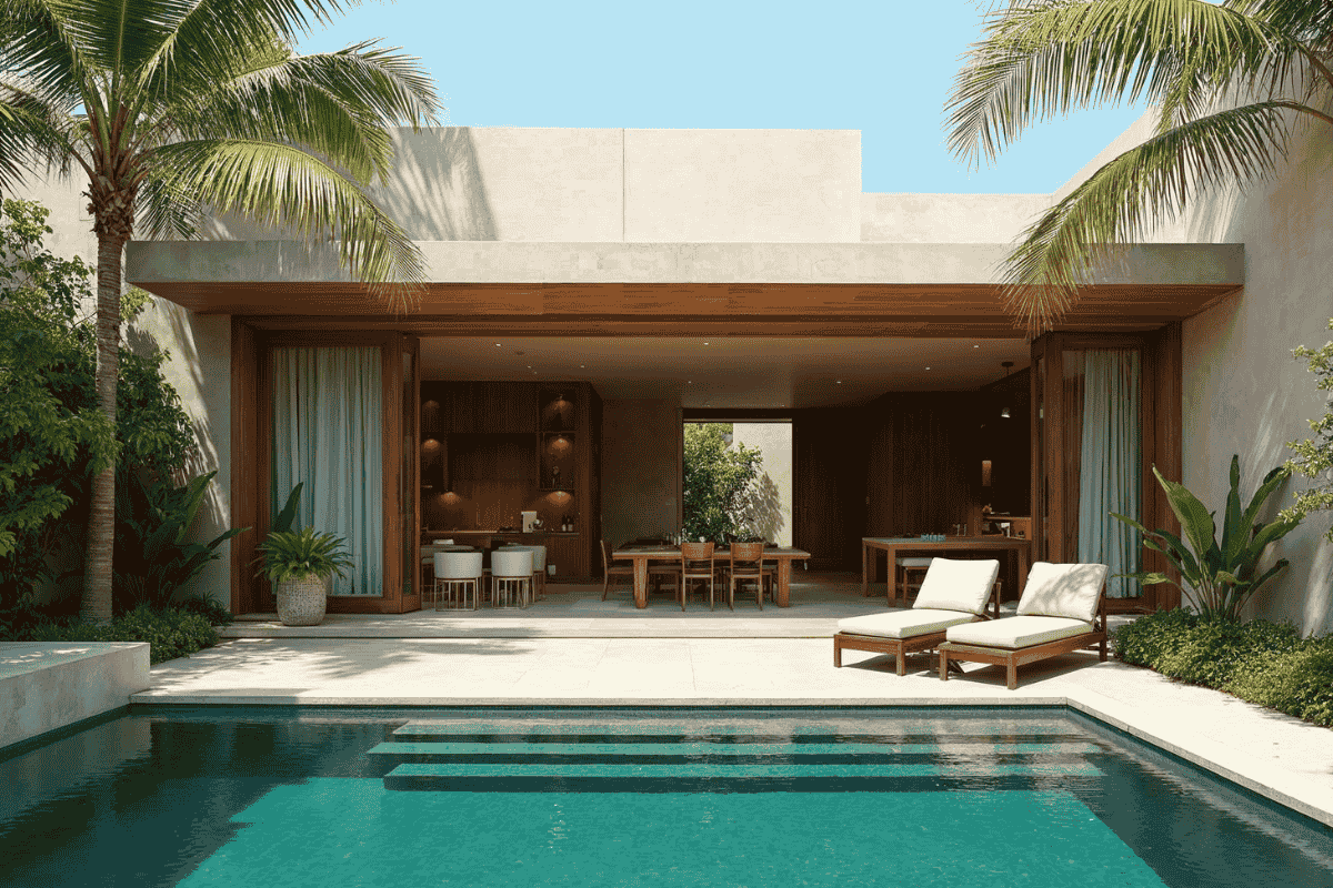 villa ai palmtrees and pool